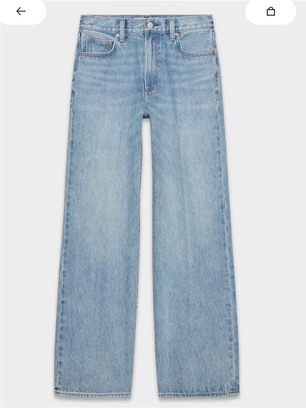 Aritzia Denim Forum The Farrah Hi-Rise Wide Jean